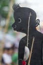 Shadow puppets set Thai: Nang Talung was one form of public en