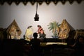 Shadow puppets show is a traditional Indonesian art that mainly develops in Java.