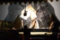 Shadow puppets show is a traditional Indonesian art that mainly develops in Java.