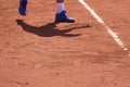 The shadow of the serving tennis player: the rebound beofre the service