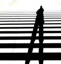 Shadow stairs Royalty Free Stock Photo