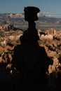 Shadow of Thors Hammer in front of Bryce Amphitheater