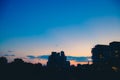 Toronto buildings at sunset time Royalty Free Stock Photo