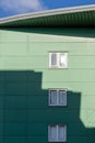 Shadows on an apartment building. Royalty Free Stock Photo