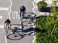 Shadows of the Bicycle Wheels.