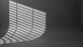 Shadows Cast by Window Blinds on Wall Royalty Free Stock Photo