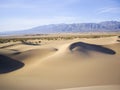 Shadows on Death Valley Dunes Royalty Free Stock Photo