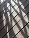 Shadows on the deck