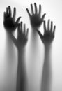 Shadows of a hands Royalty Free Stock Photo