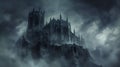 Shadows of History: Gothic Cathedral Night./n Royalty Free Stock Photo