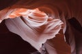 Shadows and lights in Lower Antelope Canyon, Arizona Royalty Free Stock Photo