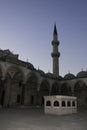 Shadows of a minaret in Istanbul Royalty Free Stock Photo