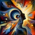 Shadows of the Mind: Abstract AI Art Creation