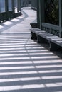 Shadows in modern corridor Royalty Free Stock Photo