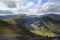 Shadows rolling across the slopes of Fleethwith Pike Royalty Free Stock Photo