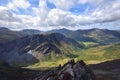 Shadows rolling across the slopes of Fleethwith Pike Royalty Free Stock Photo