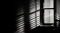 shadows sun in window Royalty Free Stock Photo