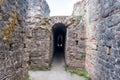 Shadowy figure in the underground of the Imperial Baths in Trier