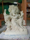 Shadu clay idol of Lord Ganesha has started to be made