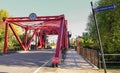 Red Bridge on Glamis Road at Shadwell Basin