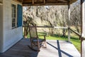 Shady Porch on a Pioneer Tavern