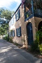 Shady street on a sunny day in the old town of St. Augustine