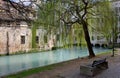 Shady Walkway in Treviso Royalty Free Stock Photo