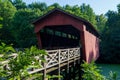 Shaeffer Campbell Covered Bridge, Belmont County, Ohio Royalty Free Stock Photo