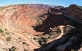 Shafer Canyon switchbacks Royalty Free Stock Photo