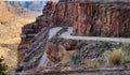 Shafer Switchbacks a Sheer Shelf Road in Moab Utah Royalty Free Stock Photo