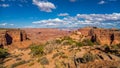 Shafer Trail Overlook in Canyonlands National Park Royalty Free Stock Photo