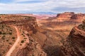 Shafer Trail road in Canyonlands national park Royalty Free Stock Photo