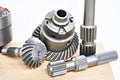 Shaft and gears metal spiral bevel
