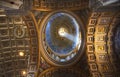 Shaft of Light Dome Vatican Rome Royalty Free Stock Photo