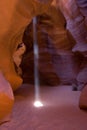 Shaft of light streaming in, Upper Antelope Canyon