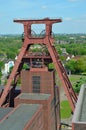 The shaft tower of the historic Zollverein mine in Essen, Germany