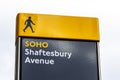 Shaftesbury Avenue in Soho, London Royalty Free Stock Photo