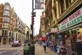 Shaftesbury Avenue view London UK Royalty Free Stock Photo