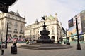 Shaftesbury Memorial Fountain, Piccadilly Circus, London Royalty Free Stock Photo