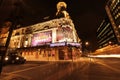 The Shaftesbury Theatre at night