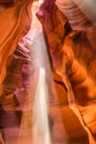 Upper Antelope Canyon in the Navajo Reservation Page Northern Arizona. Famous slot canyon. Royalty Free Stock Photo