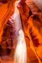 Upper Antelope Canyon in the Navajo Reservation Page Northern Arizona. Famous slot canyon.. Royalty Free Stock Photo