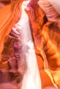 Upper Antelope Canyon in the Navajo Reservation Page Northern Arizona. Famous slot canyon. Royalty Free Stock Photo