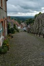 Famous Gold Hill in Shaftsbury, Dorset, UK