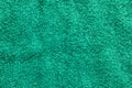 Shaggy green carpet