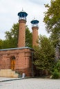 Shah Abbas mosque in Ganja city built in 1601. Medieval islamic builds in Azerbaijan