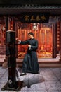 Donnie Yen\'s wax figure displayed at Red Carpet 2 in I-City Shah Alam. Royalty Free Stock Photo