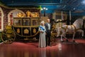 Prince Philip, Duke of Edinburgh and Queen Elizabeth II\'s wax figures displayed at Red Carpet 2 in I-City Shah Alam Royalty Free Stock Photo