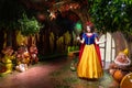 Snow White and the seven dwarfs\'s wax figure displayed at Red Carpet 2 in I-City Shah Alam