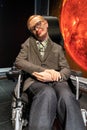 Stephen Hawking\'s wax figure displayed at Red Carpet 2 in I-City Shah Alam Royalty Free Stock Photo